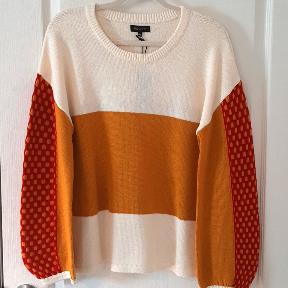 Balloon Sleeve Knit Sweater